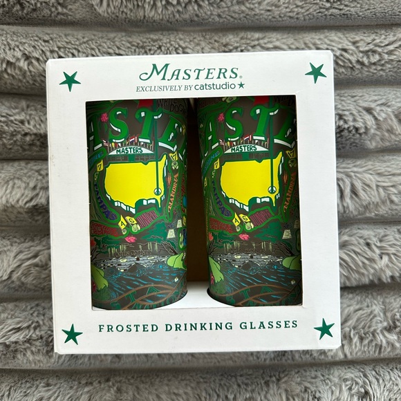 Masters Other - RARE Masters Tournament 15 Ounce Frosted Glasses